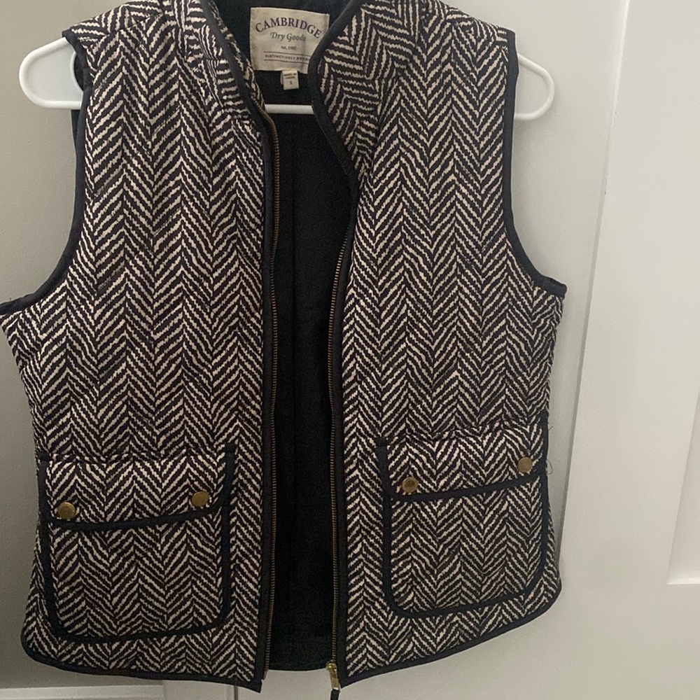 Cambridge Dry Goods Warm Vest Pockets Brown Vest